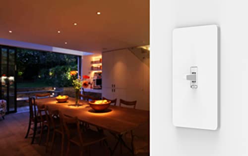 Zooz 700 Series Z-Wave Plus Toggle Dimmer Zen74, White | Direct 3-Way (No Add-On Switch Needed) | Z-Wave Hub Required #TOP4