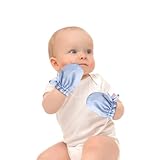pinklilycare 1 Pair Satin Eczema Mittens for Babies Eczema Gloves Anti Scratch Eczema Relief Mittens Adjustable