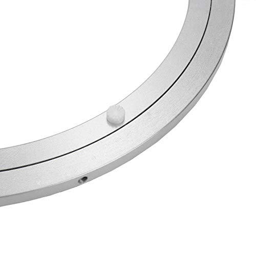 Image of Geesatis Lazy Susan Accessories 11.8 inch / 300 mm Lazy Susan Rotating Turntable Bearing Round Smooth Swivel Plate Heavy Loads for Kitchen Dining Table, 1 Pcs, Silver