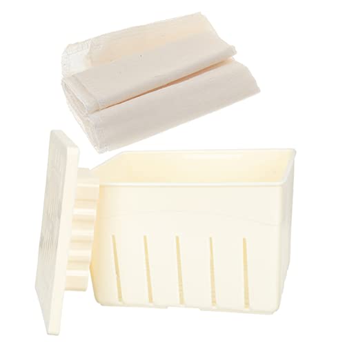 HOLIDYOYO 1set Tofu Press Tofu Maker Kit Straining Cloth for Homemade Soybean Curd Easy Cleaning Design and Cheese Preparation
