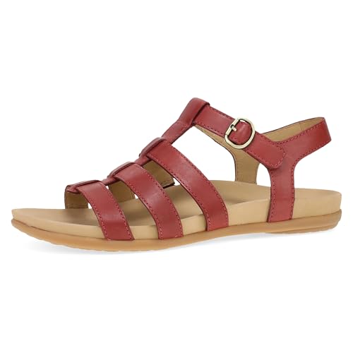 Image of Dansko Janice Fisherman Sandal for Women - Leather Linings and Uppers for All-Day Comfort - Dual-Density EVA Footbed and Lightweight Rubber Outsole for Long-Lasting Wear