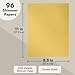 Metallic Gold Shimmer Paper - 8.5 x 11 In Letter Size, Gold, 96 Sheets, Double-Sided - Craft Paper for DIY & Invitations, Laser & Inkjet Friendly, Scrapbooking & Cardmaking