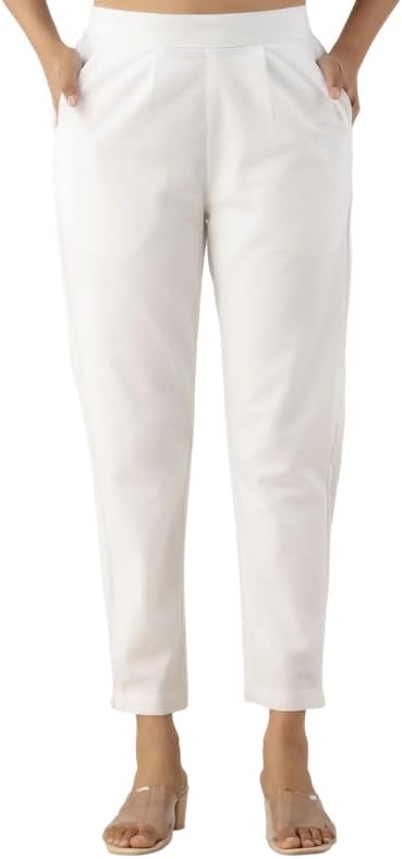 OxinexxRegular Fit Cotton Woman Trousers Pants Kurti Pant Casual Daily Formal Office Use