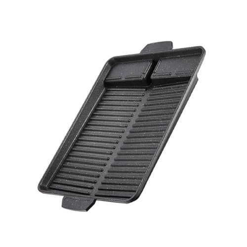 Plancha Rectangular Antiadherente Portátil De 32 X 26 Cm For Barbacoa, For Cocina Gas Butano