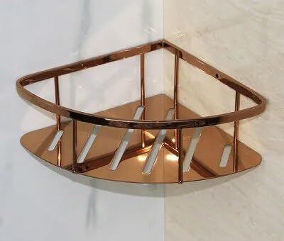 Corner Shower Caddy Bathroom Corner Shelf 304 Stainless Steel Shower Shampoo Soap Cosmetic Kitchen Holder Single Tier Bath
