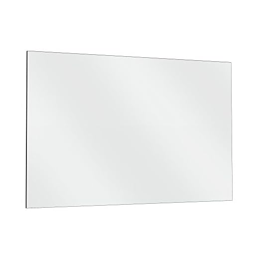 Fab Glass and Mirror GM48x60 HD Tempered Glass Wall Mount Mirror for Gym & Dance Studio, 48" x 60", Clear