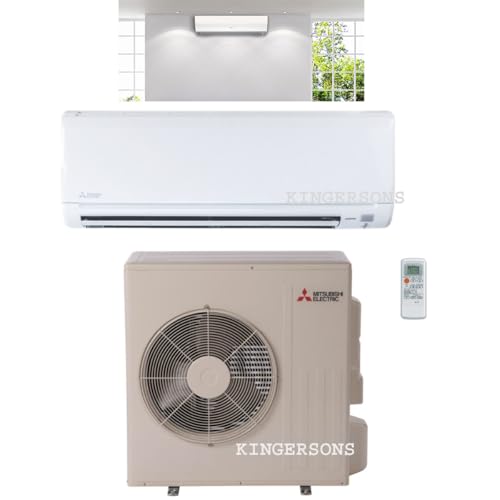 Mitsubishi 18,000 BTU SEER 18 Wall Mount Ductless Mini-Split Inverter Cool & Heat Pump System 1.5 Ton Energy Efficient ~ NEW System