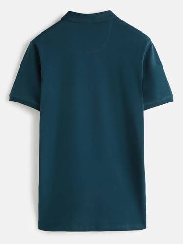 Image of WROGN Men's Pure Cotton Pique Stretch T-Shirt | Slim Fit