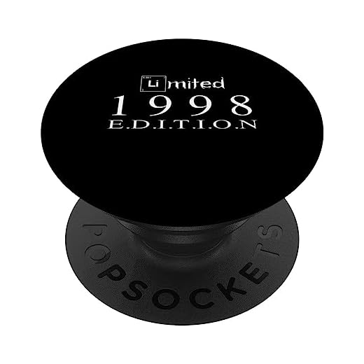 Edición limitada 1998 Cumpleaños 1998 Vintage 1998 PopSockets PopGrip Intercambiable