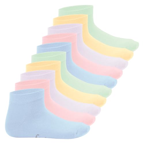 Footstar EVERYDAY! 10 Paar Kinder Quarter Socken - Pastell 31-34