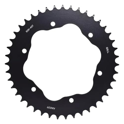 道路1198 DIAVEL 2011 2018モーターサイクルリアスプロケットユニバーサルフィット炭化鋼1198Diavel Carbon Cromo Dark Strada Aftermarket交換用525 43T 15Tと互換性(525 43T)