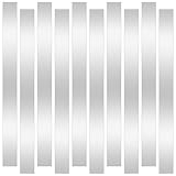 10 Stück 304 Edelstahl-Streifen, 30,5 cm Länge x 2,5 cm Breite x 0,1 cm Dicke, dünne Metallscheiben zum Nivellieren, Edelstahlblech, Stahlscheiben für Küchenverkleidung, Spaltfüller, Werkzeuge