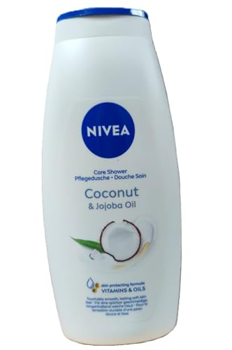 NIVEA - Gel de ducha para mujer (6 unidades, aceite de coco y jojoba, 750 ml)