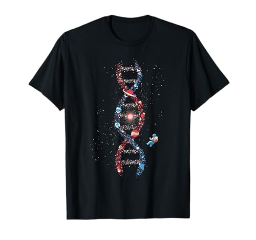 Astronauta ADN Somos Stardust Galaxy Universo Biología Ciencia Camiseta