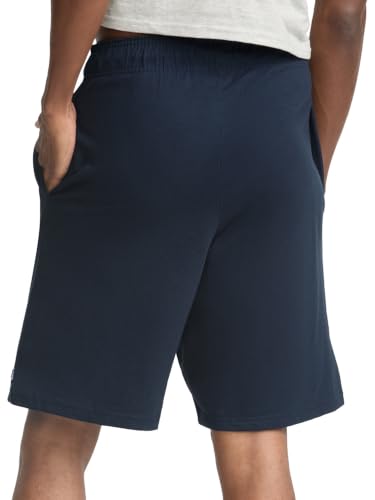 Image of Champion Men's Lounge Shorts, Standard Fit, 9 Inch Inseam, Lightweight 100% Cotton, Available in Regular and Big & Tall