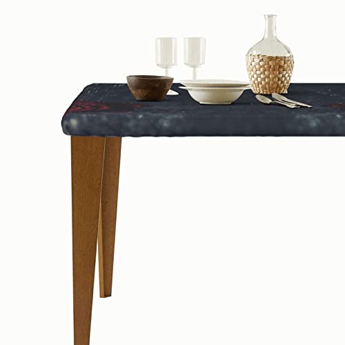 Nappe rectangulaire élastique pour table de jardin 152 cm imperméable