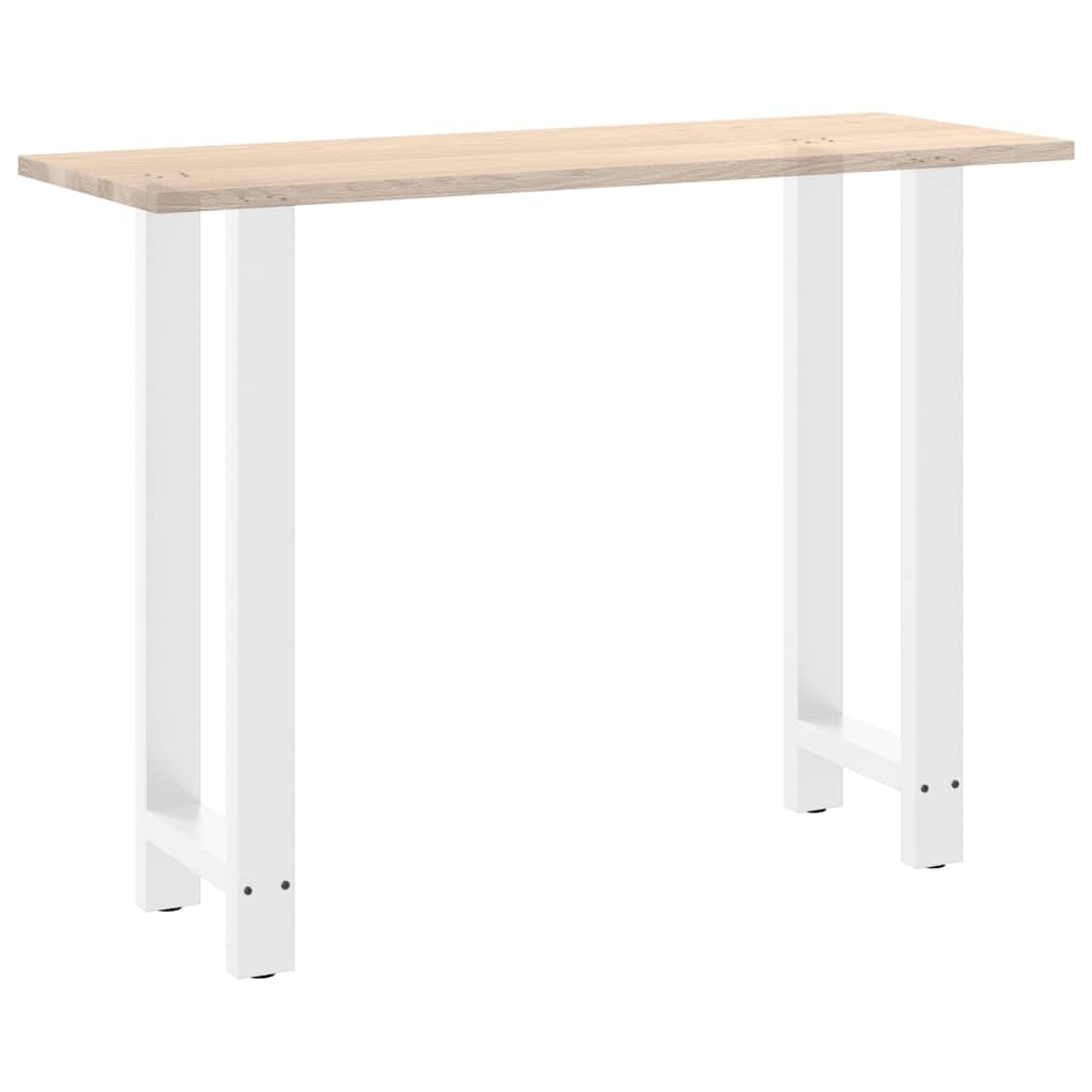 vidaXL Patas para Mesa de Bar Blancas (2 Unidades, 50 x 100-101 cm, Acero)