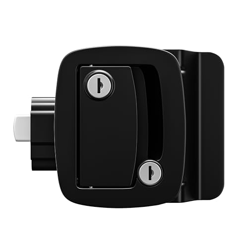 Image of Leisure Locks Upgraded RV Travel Trailer Entry Door Lock Polar Black Paddle Deadbolt 3-Pack (3)