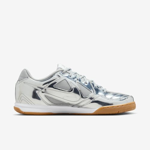 Nike Gato LV8 Men's Shoes (IB3566-001, Metallic Silver/White/Gum Light Brown/Metallic Silver)3