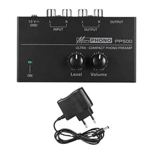 ECLAYA PP500 Pre Amp předzesilovač Phono předzesilovač s Level Volume Control EU zástrčka