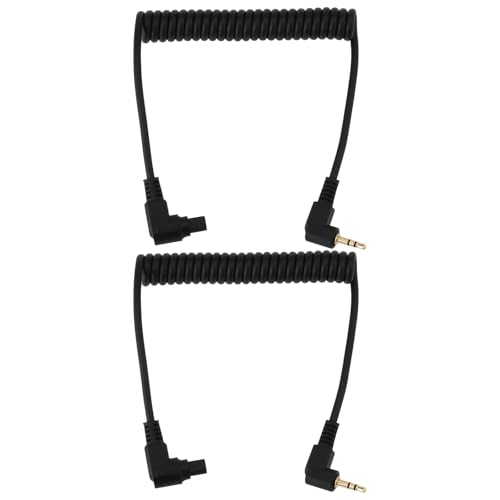 Create idea 2Pcs 2.5mm to C3 Timer Remote Shutter Release Cable Compatible with Canon 7D 6D 5D 5DII 5DIII Camera