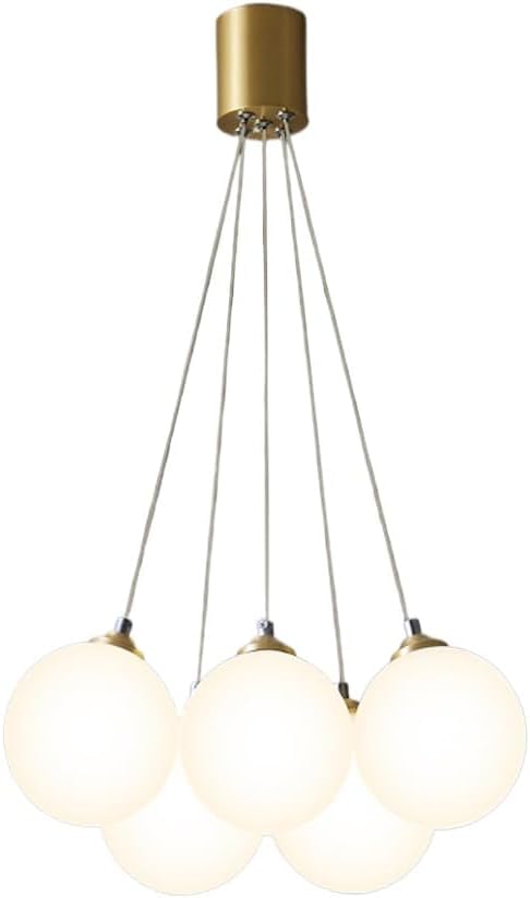 Lustre à bulles design haut de gamme en verre dépoli et plafonnier contemporain chic