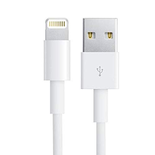 Image of Zybux Fast Charging & Data Sync USB Cable Compatible For iPhone 6 /6S /7 /7+ /8 /8+ /10 /11 /12 / Air /Mini /iPod and iOS Devices(White)