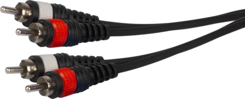 HAYONIK, Cabo de áudio estéreo 2 P10 para 2 RCA Linha Player 1,8M