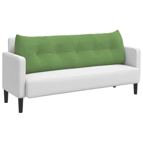Coussin de lecture grand format en velours pour lit double 160cm - 4
