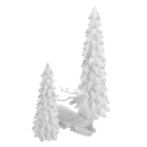 Decoraciones navideñas premium con árboles y figuras de reno 2