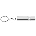 Pilipane 10Pcs Aluminum Alloy Emergency Survival Whistle, Emergency Survival Whistle, Lifeguard Whistle with Keychains(Sliver)