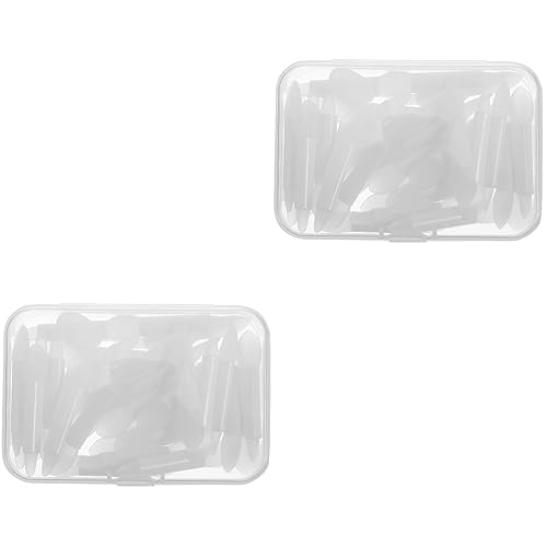 Beavorty 2ensembles Kit De Pinceaux à Lèvres Pratique De Applicateurs De Masque à Lèvres Et Pinceaux De Maquillage Silicone Semi-transparent Pour Professionnels Et Débutants