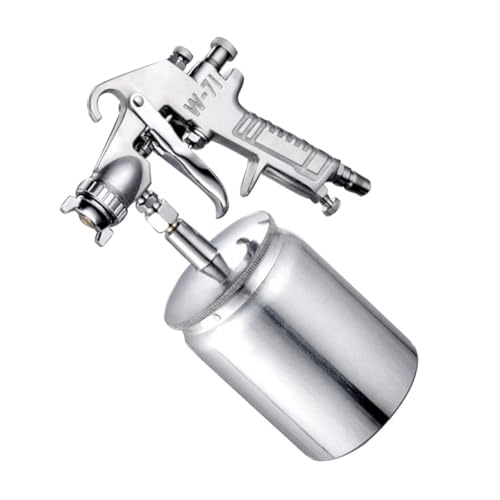 jojofuny 1 Pc rociadora rociador de manchas aerosol sin aire airbrush barniz spray murwal refresco pulverizador de pintura multiusos rociador de pintura aleación de aluminio Silver