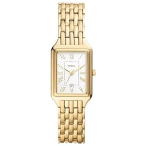 Fossil Raquel Uhr für Damen, Quarzwerk mit Edelstahl- oder Lederarmband