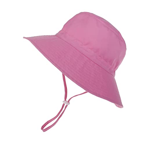 Chapeau de soleil confortable enfant rose | Fini la chaleur et la poussière