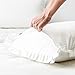 SnugLoom White Pillow Shams Standard Size Set of 2 (20 x 26), Ruffle Pillow Case Covers-100% Brushed Microfiber Super Cozy and Soft, Wrinkle-Free, Fade-Resistant Stain-Resistant Envelope Closure
