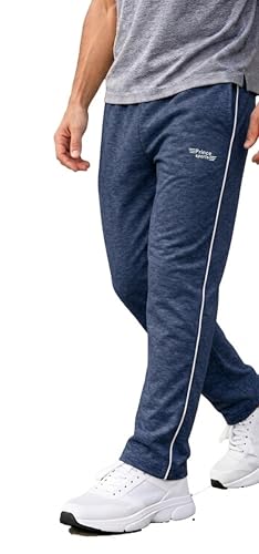 Image of Prince Sports Men's Cotton Track Pant | Comfortable Regular Fit Lower for Gym, Running, Sports & Casual Wear