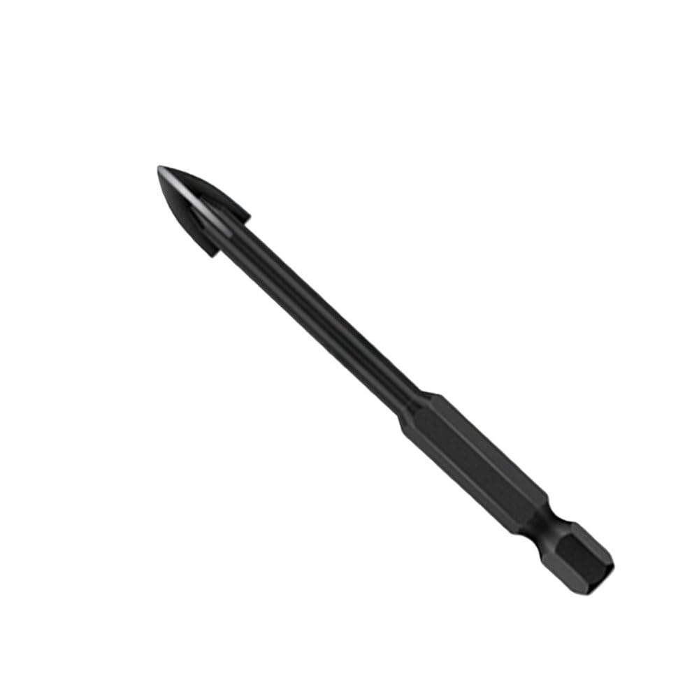 Set di 10 punte da trapano esagonali a croce opzionali da 3/4/5/6/7/8/10/12 mm per piastrelle, porcellana, vetro, specchi, punte multifunzione in carburo per piastrelle e porcellana, 10 pezzi da 10 m