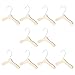 PRETYZOOM 10pcs Pet Hanger Doll Dog Clothes Closet Pearl Portable Hanging Rack for Clothes Wood Hangers Cat Hangers Dog Hanger Dress Stainless Steel Child Drying Rack Steel Wire