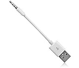 SmartEra® White USB Charger and SYNC Data Cable for Apple iPod Shuffle 3rd / 4th / 5th Generation