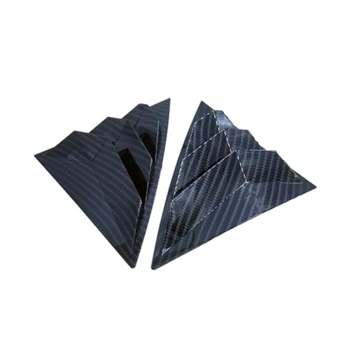 Garniture de vitres latérales arrière style prise d'air aérodynamique noire