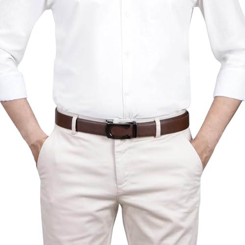 Image of Labnoft Men's PU Leather Auto-lock Belt