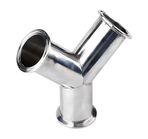 Tri Clamp Equal 3 Ways Y 304 Stainless Steel Ferrule Pipe Fitting 63mm - 2
