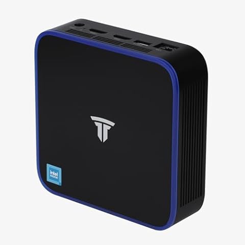 SRESNAIL N121 Mini PC,16GB DDR4, PCIE Gen2 SSD 512GB, Wifi5/BT5.2/HDMI/USB/Type-C,Support Three-Screen Display Cover