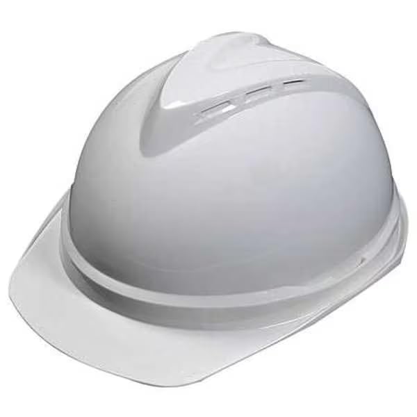 Hard Hat, Polyethylene, 6 Point Ratchet, Type 1, Class C, White, Mfr: 10034027-A