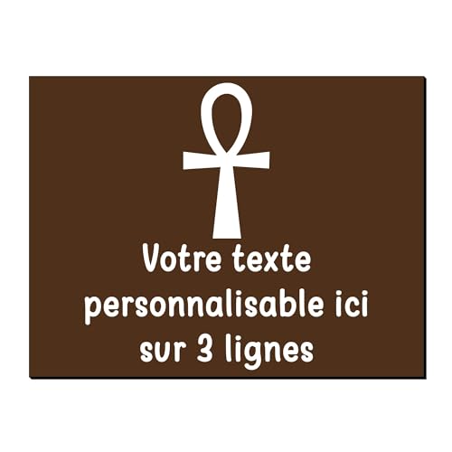 Mygoodprice - Placa decorativa (20 x 15 cm o 30 x 20 cm), color marrón