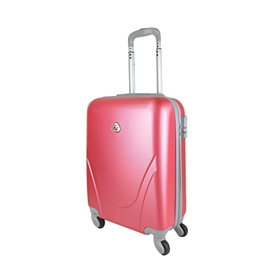 MERCURY TEXTIL - Maleta pequeña para Cabina rígida 4 Ruedas 360º Gira Equipaje de Mano (Rosa)