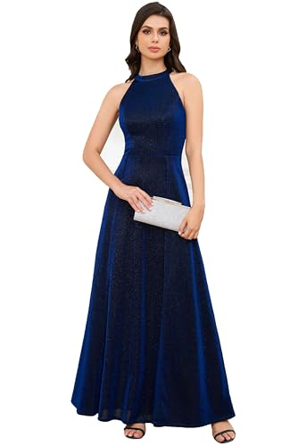 Robe longue formelle à paillettes fendue pour soirée et cocktail