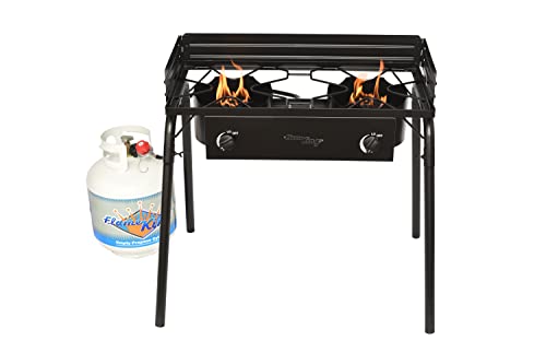 Flame-King-Outdoor-Propane-Double-Dual-Burner-Stove-Camp-CookerFryer-Portable-with-Stand-Great-for-Backyard-Cooking-Home-Brewing-Canning
