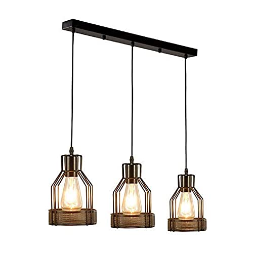 Suspension cage oiseaux métal noir : illuminez enfin tout votre îlot de cuisine sombre